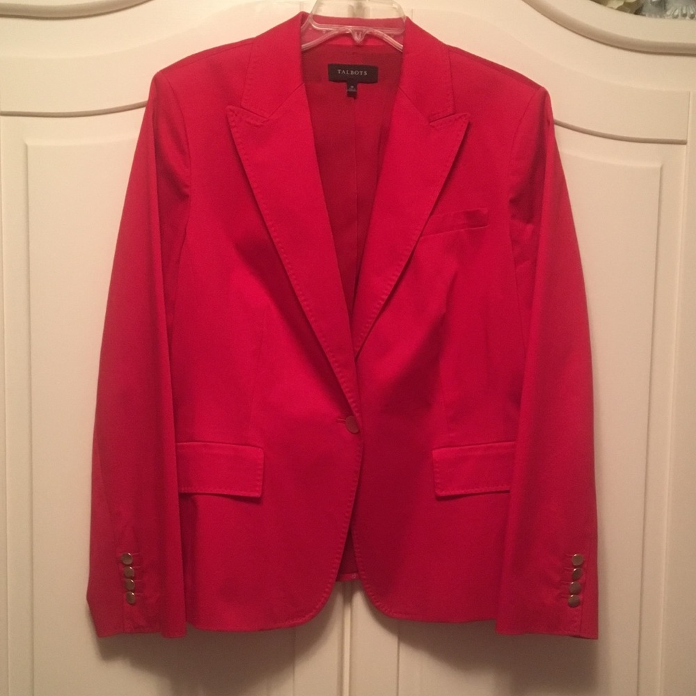 Talbots Kate Fit Polished Sateen Jacket